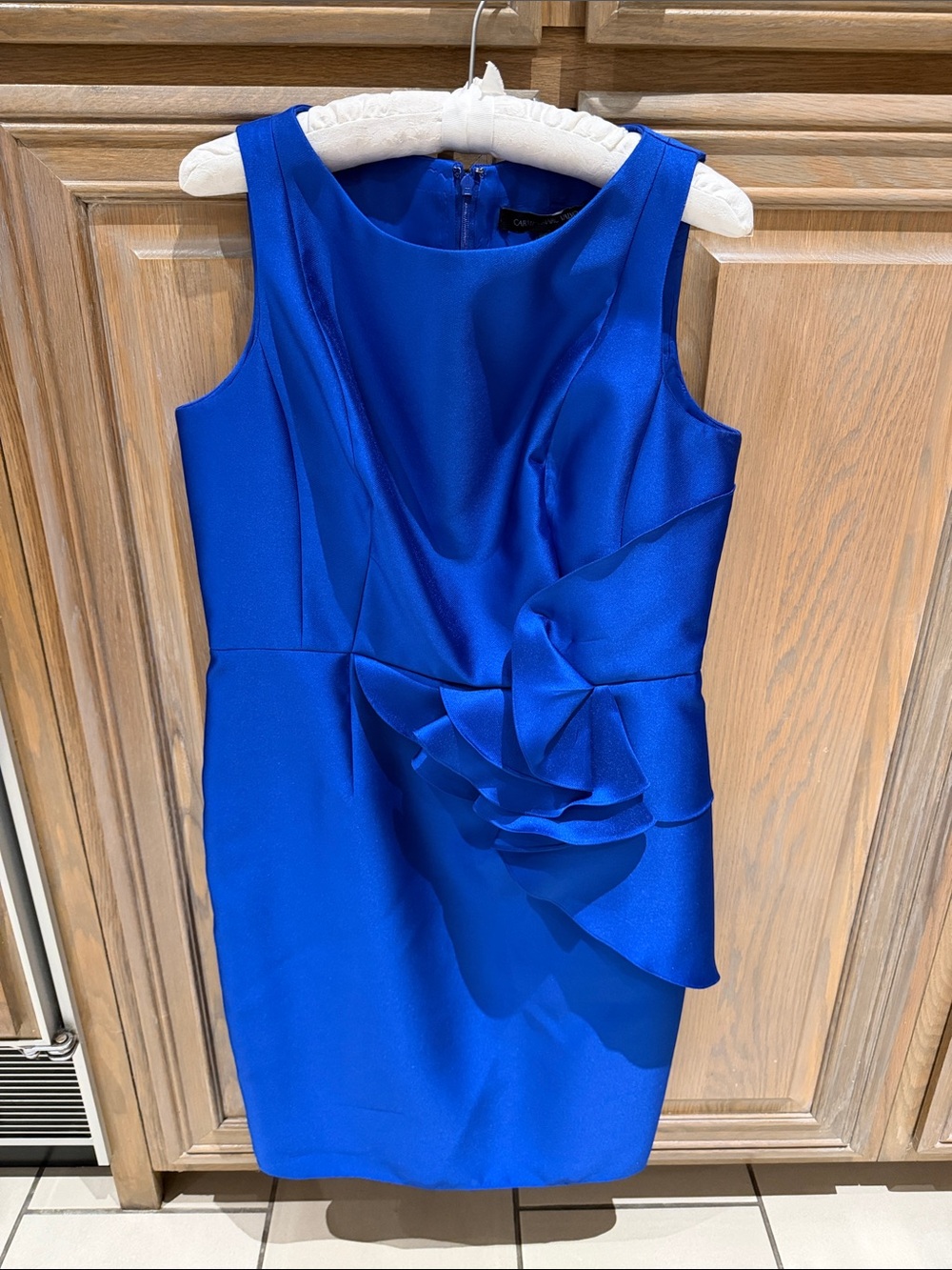 Carmen Marc Valvo Royal Blue Dress